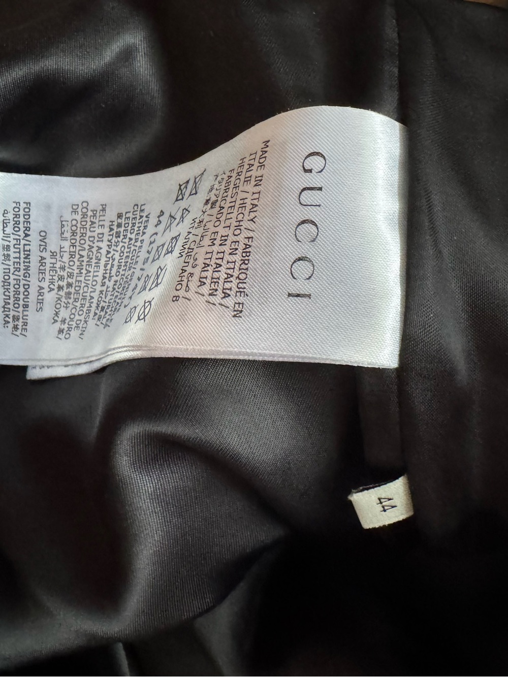 Gucci Black Leather Midi Skirt - Picture 6 of 7